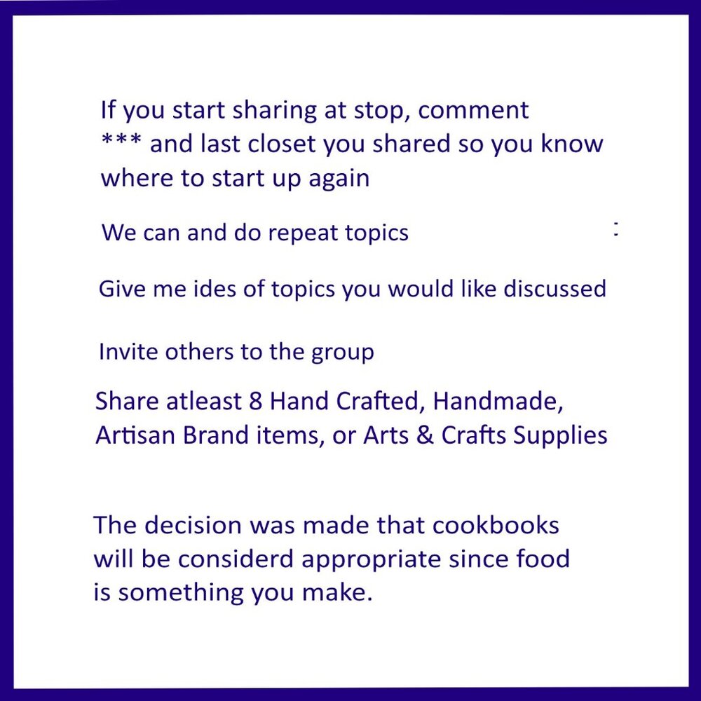 Monday 11-24-2025 Hand Crafted Handmade Share Group Part One - Sign In - Picture 6 of 14